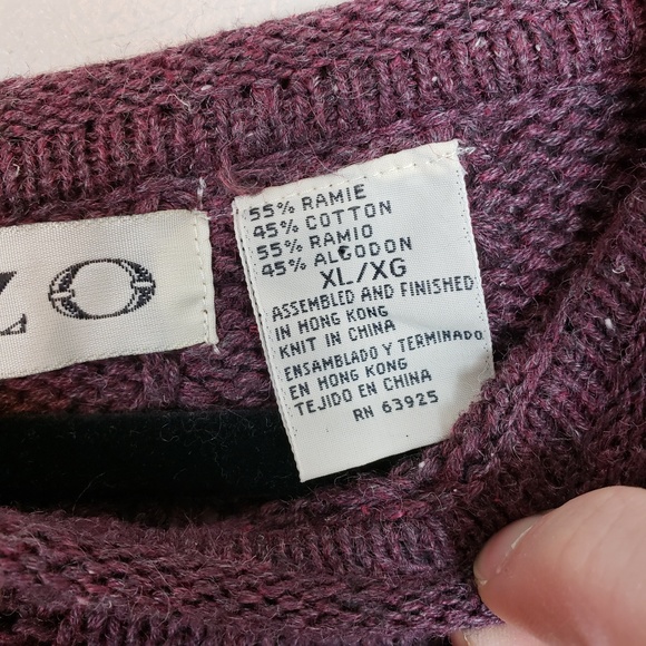 Pazzo Burgandy XL Sweater - Picture 7 of 7